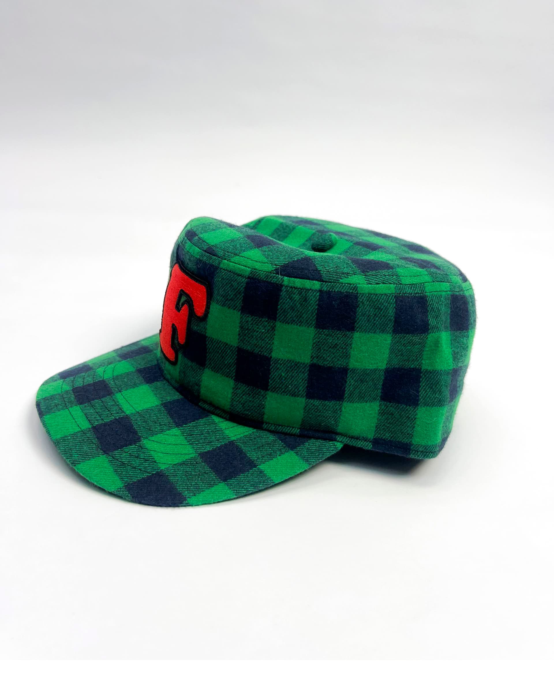 Itsfatswag Green Plaid Cap