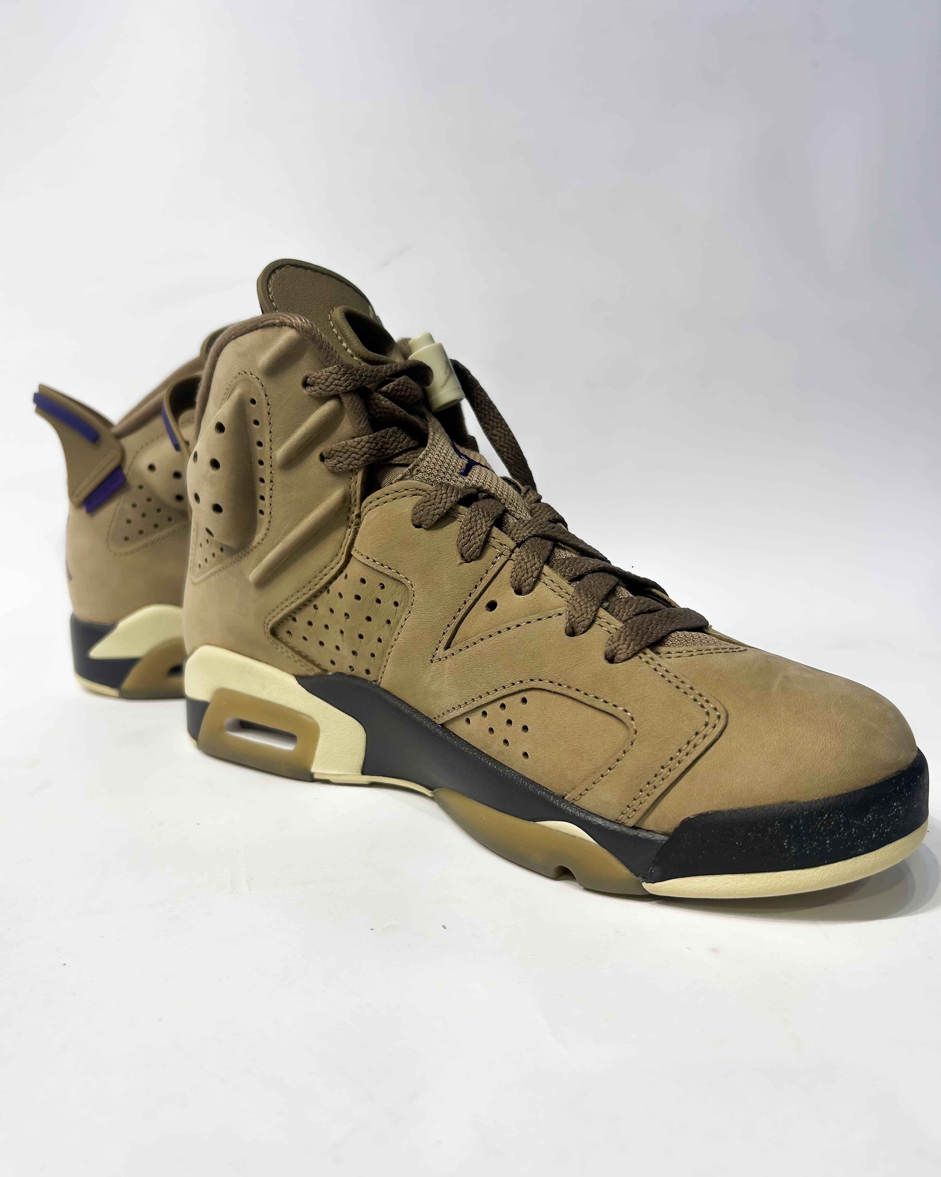 Womens Air JORDAN 6 Retro BROWN KELP