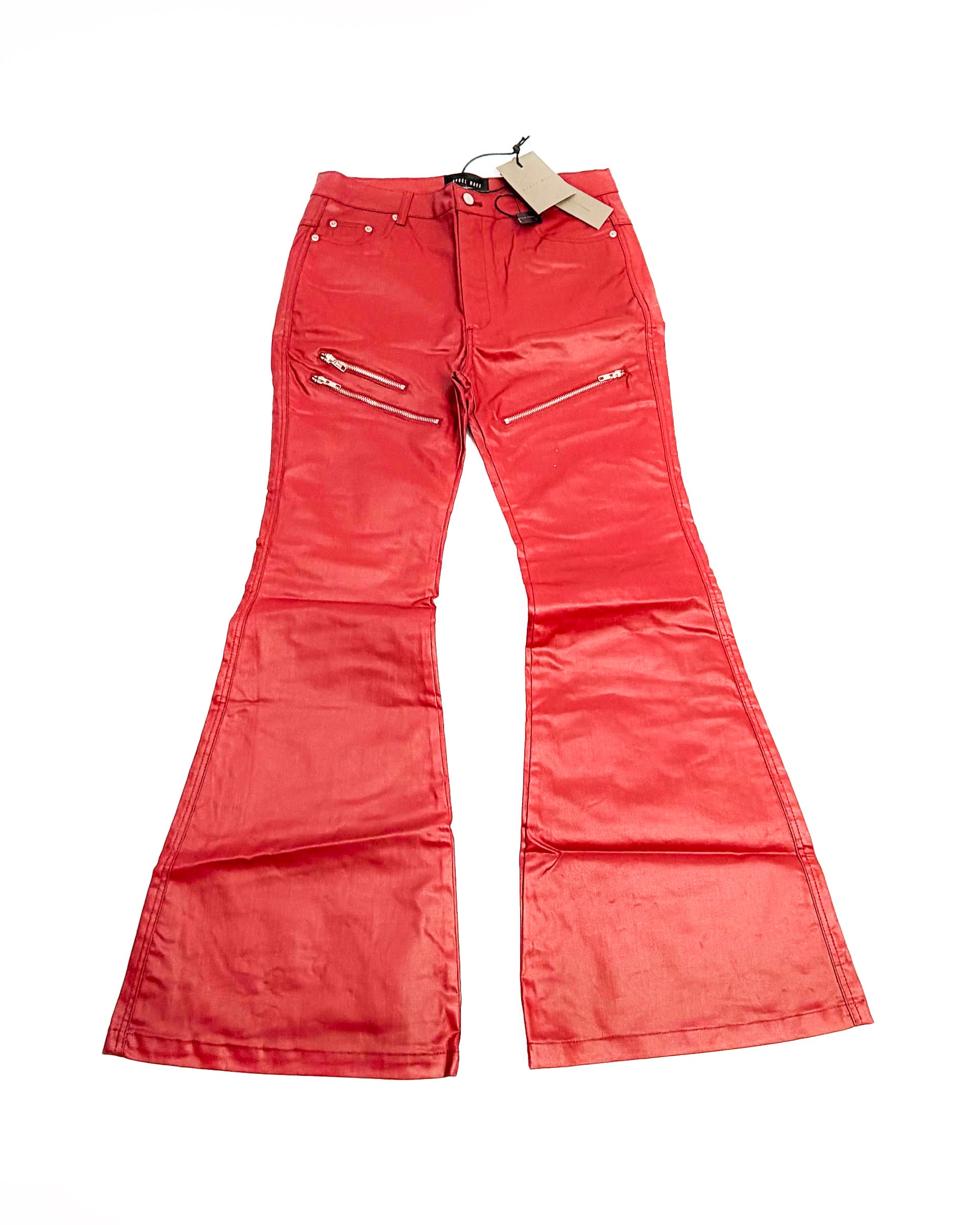 Rebel-Wave 25ss D Liquid Metal coated jeans