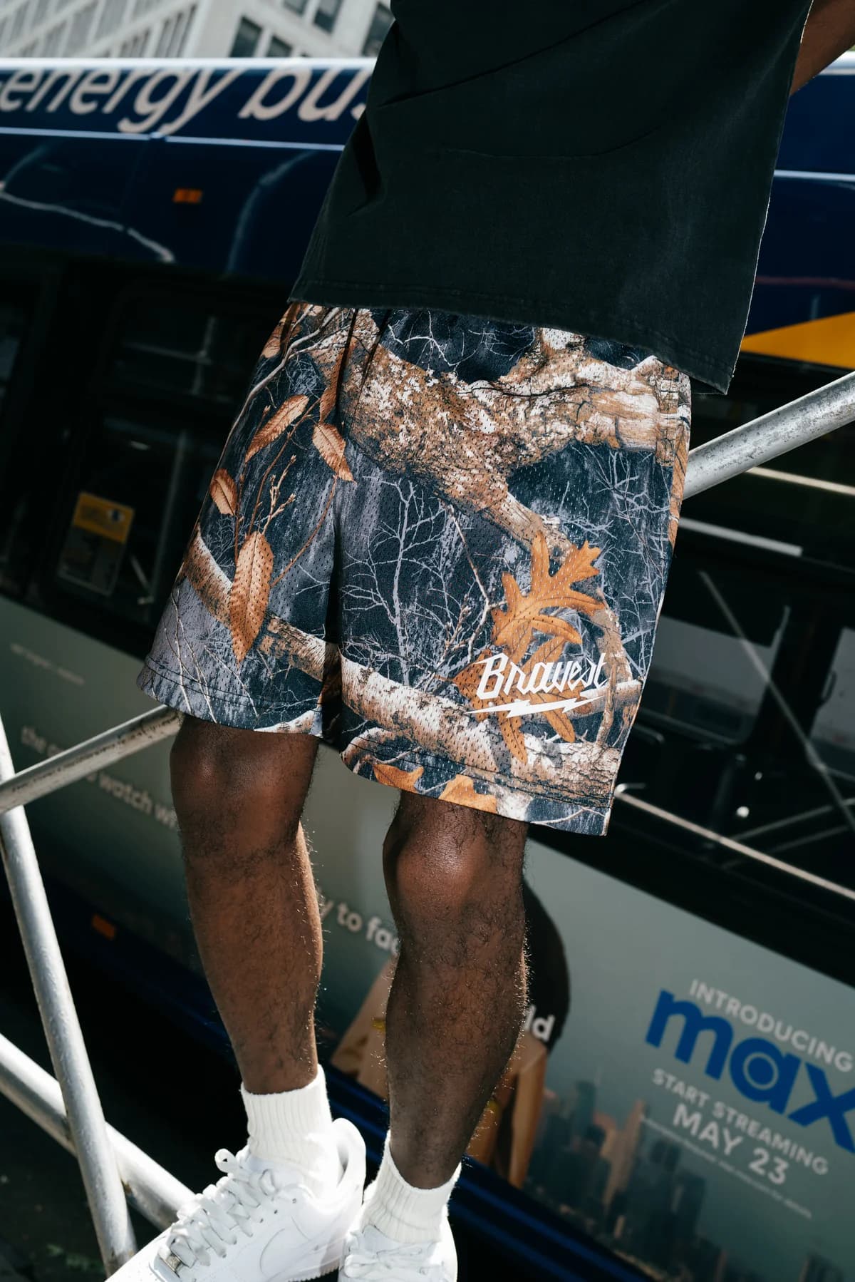 BLACK REALTREE SHORTS