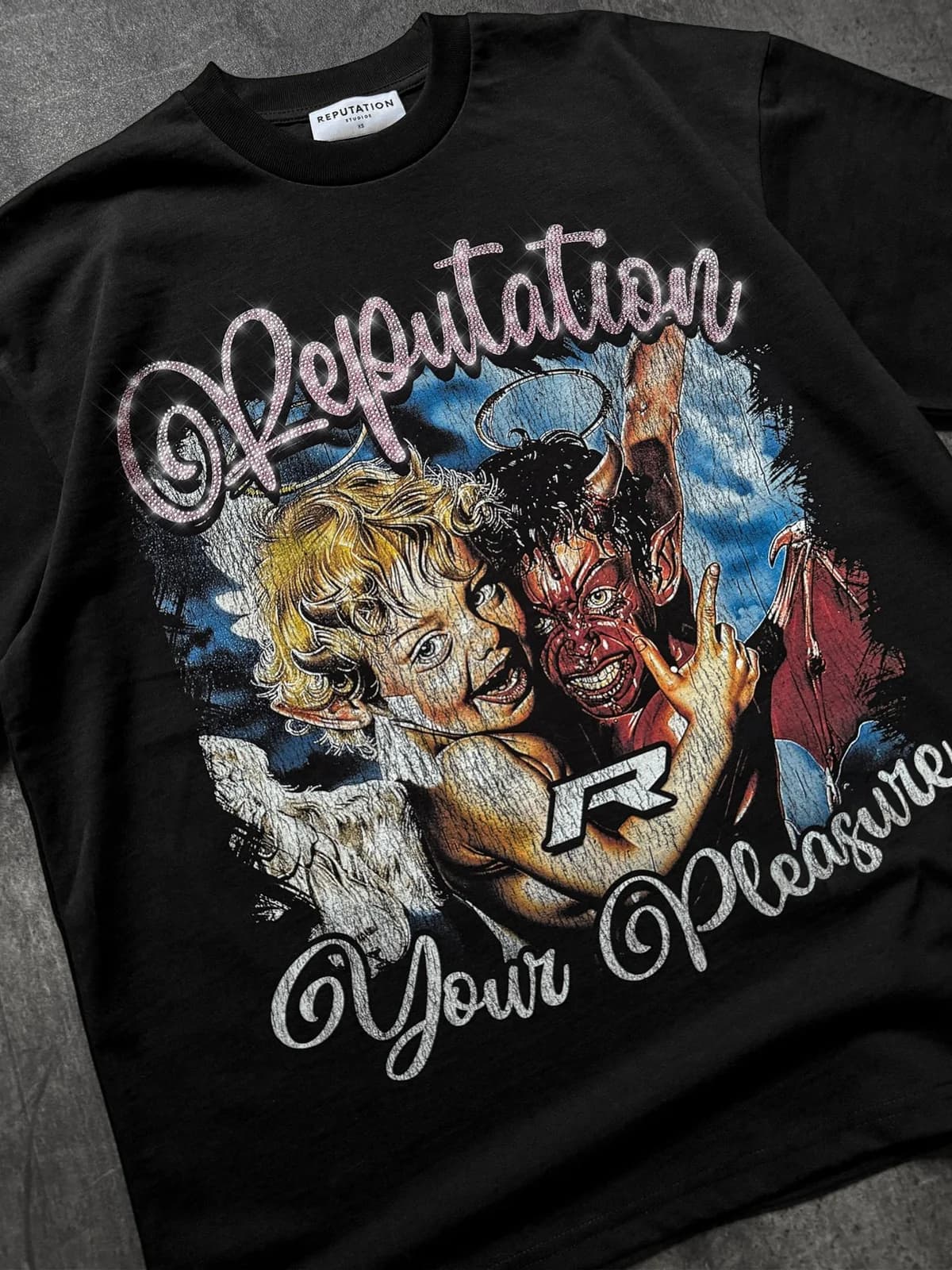YOUR PLEASURE RHINESTONE TEE