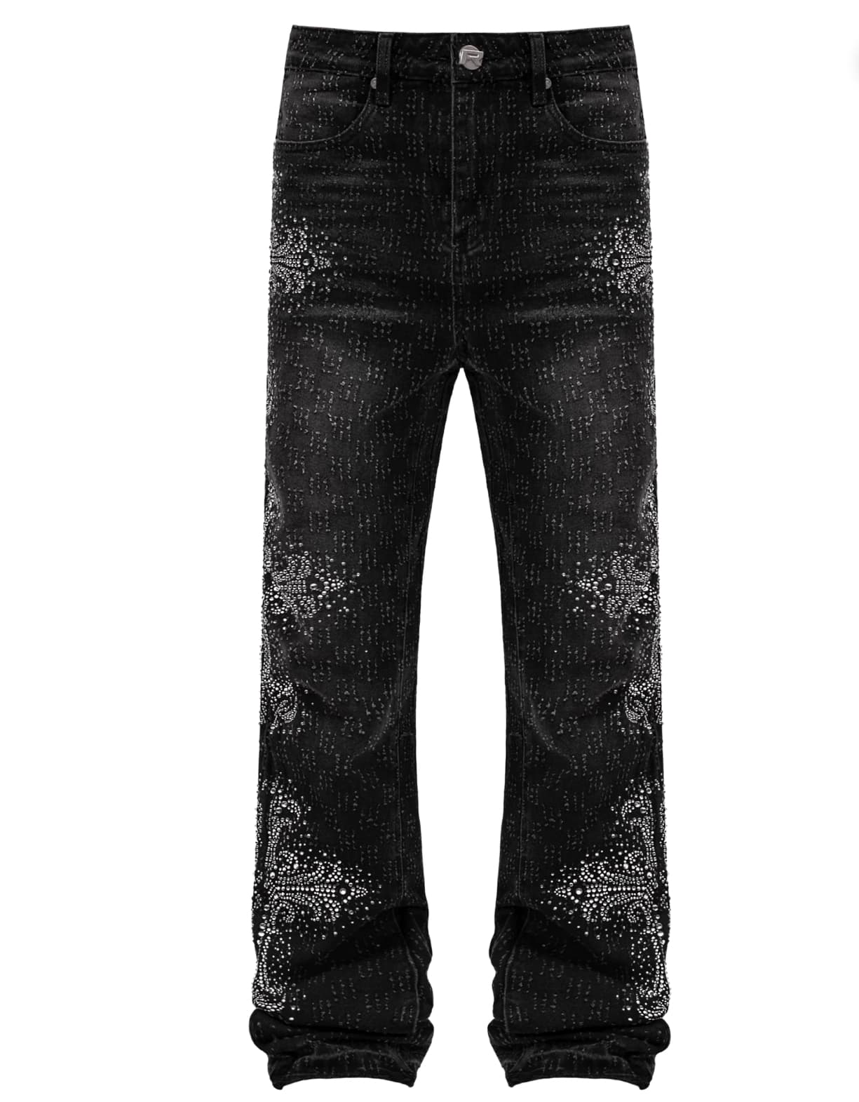 ICED CROSS FLARE DENIM