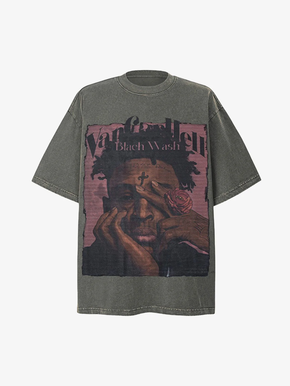 VINTAGE ARTISTIC GRAPHIC T-SHIRT GREY