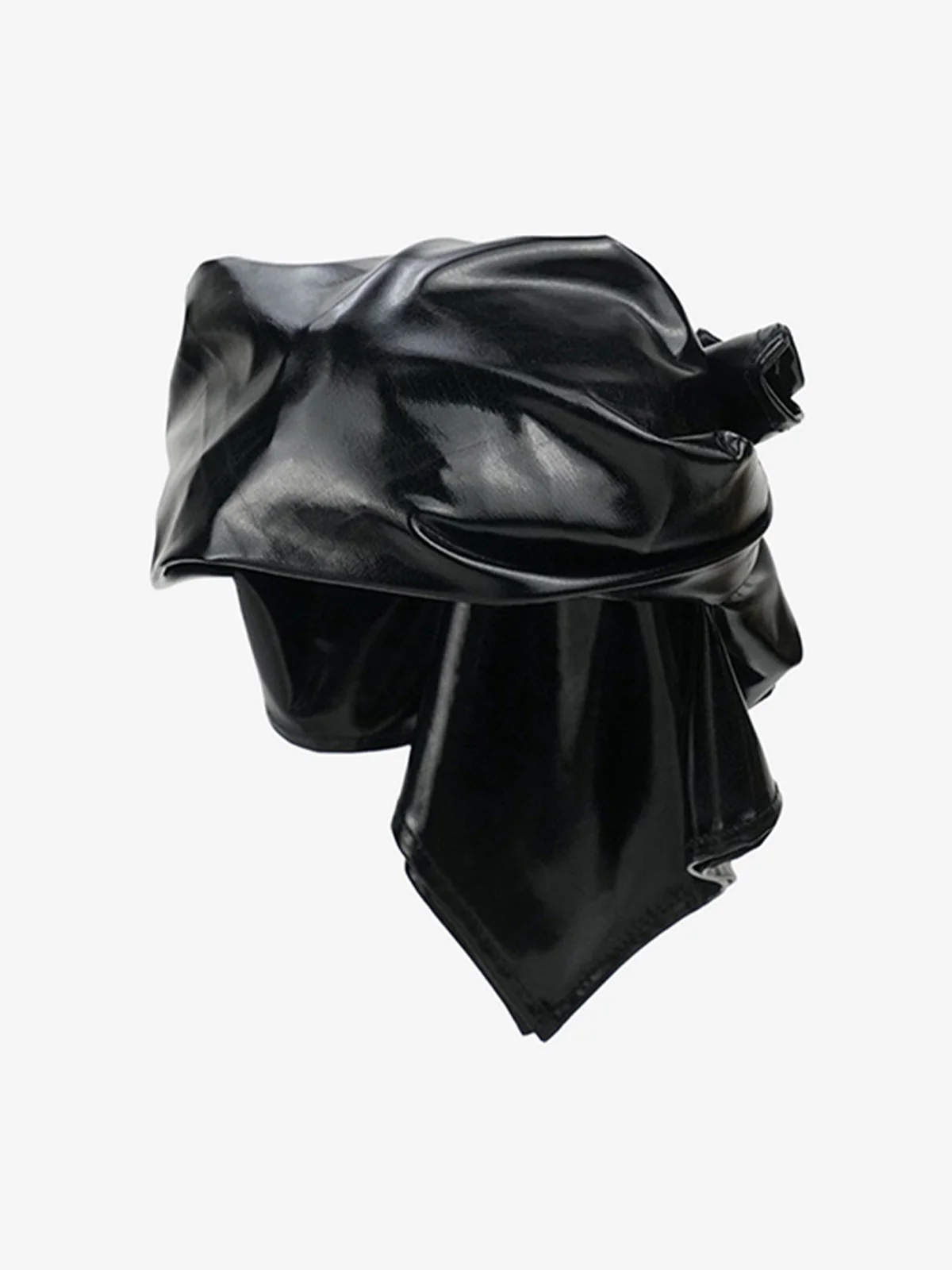 PU LEATHER TIE BACK BANDANA