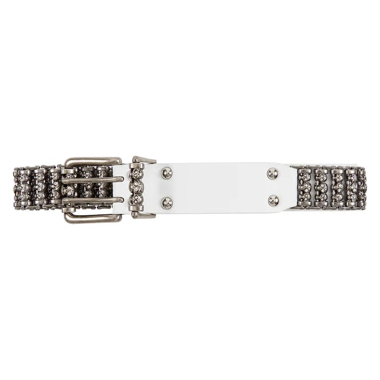 SILVER SKULL ROLLER BELT